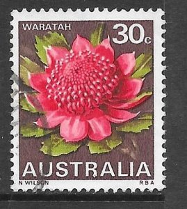 Australia 439: 30c Waratah, used, VF