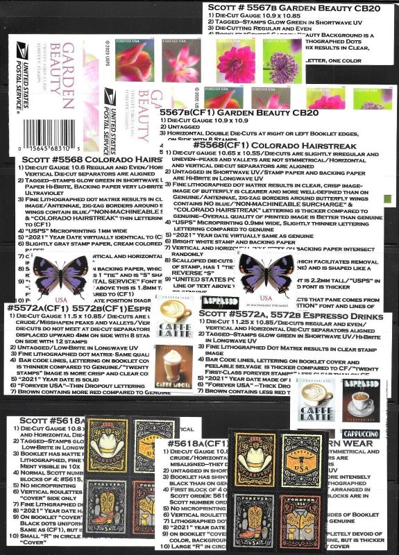 COMPLETE 2021 (DIE-CUT), IMPERF (No DIE-CUT) + CF Year Sets-MNH-THE ULTIMATE!!