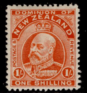 NEW ZEALAND EDVII SG394, 1s vermilion, LH MINT. Cat £50.