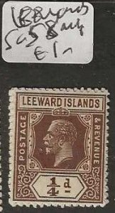 LEEWARD ISLANDS    SG58    KGV  1/4D    MNH       P0312H