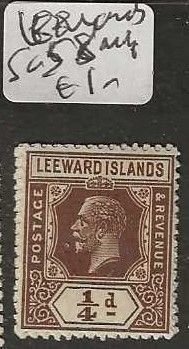 LEEWARD ISLANDS    SG58    KGV  1/4D    MNH       P0312H