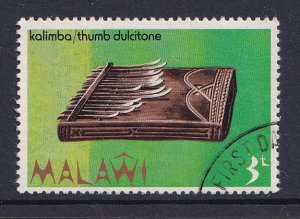 Malawi   #209 used  1973 musical instruments 3t