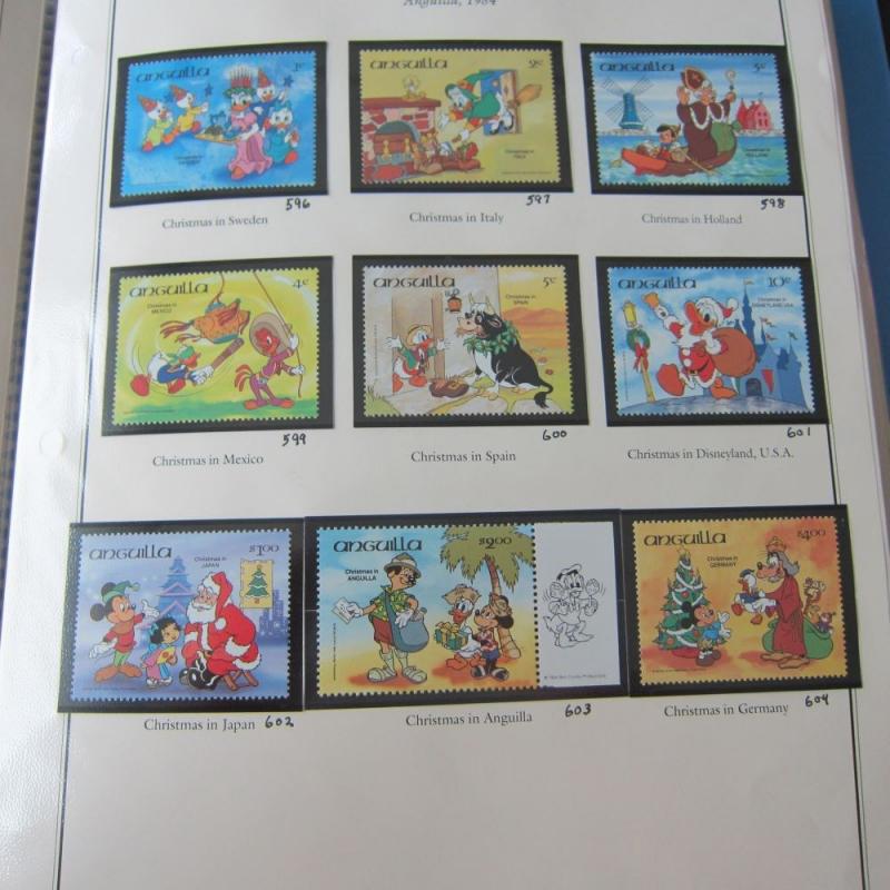 Anguilla Disney Sc 596-604 MNH