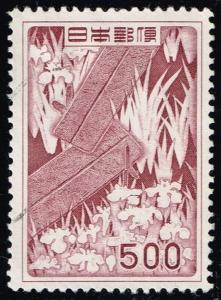 Japan #609 Bridge and Iris; Used (0.60)