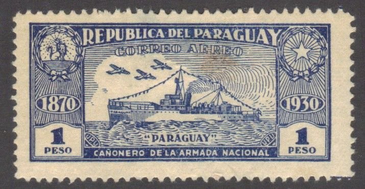 PARAGUAY SC# C40 USED 1p 1931-39