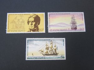 St Vincent 1972 Sc 341-43 set MNH