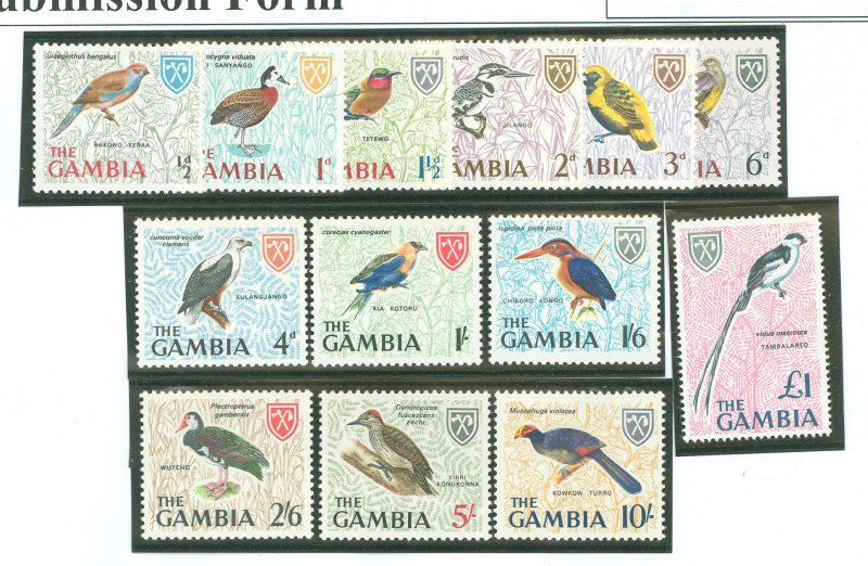 Gambia #215-227 Mint (NH) Single (Complete Set)