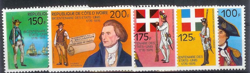 WORLDWIDE (21) US Bicentennial Commem Complete Stamp Sets ALL Mint Never Hinged