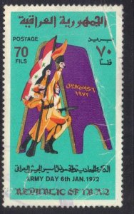 IRAQ SCOTT #631 70f USED 1972 ARMY DAY