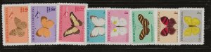 DOMINICAN REP. Sc 622-26,C146-8 NH issue of 1966 - BUTTERFLIES 