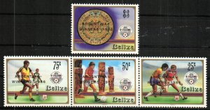 Belize Stamp 828-831  - 86 World Cup Soccer Winners