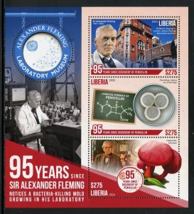 LIBERIA  2023 95th ANN OF ALEXANDER FLEMING'S PENICILLIN DISCOVERY SHEET MINT NH