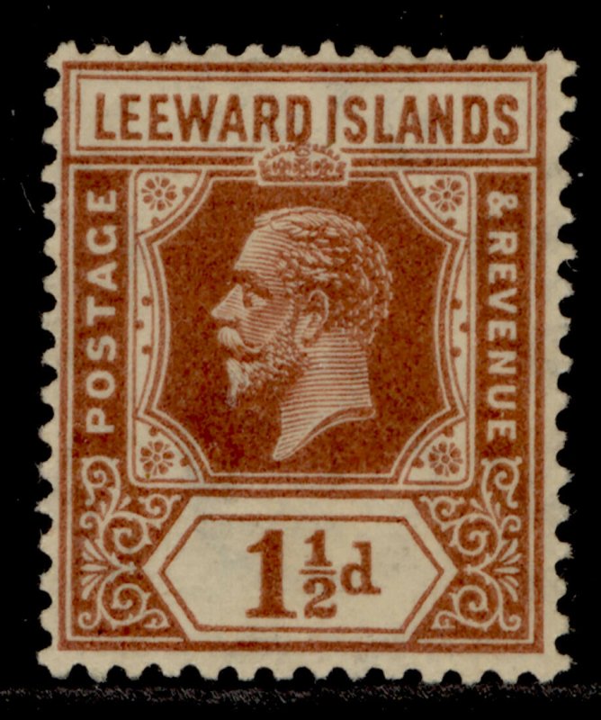 LEEWARD ISLANDS SG64, 1½d red-brown, M MINT.