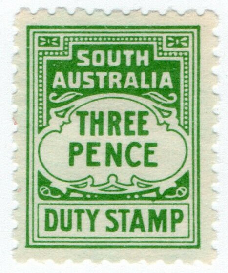 (I.B) Australia - South Australia Revenue : Duty Stamp 3d