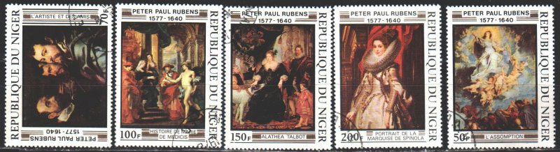 Niger. 1978. 607-11. Rubens, painting. USED.