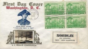 790 1c NAVY HEROES - Crosby cachet 22b