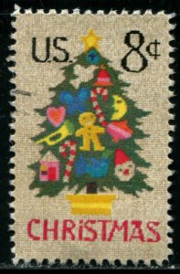 1508 US 8c Christmas Tree, used