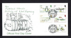 Falkland Islands 2004, History of Wool Farming,  FDC