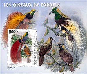 2024 08 - DJIBOUTI - BIRDS OF PARADISE           1V  complet set    MNH **