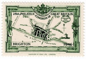 (I.B) Cinderella : 28th Philatelic Congress (Brighton 1946) Map