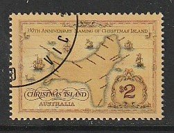 1993 Christmas Island - Sc 357 - used VF - 1 single - Naming of Christmas Island