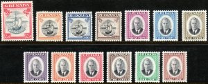 1951 Grenada complete set of thirteen MLH Sc# 151 / 163 CV $33.40