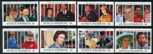 HERRICKSTAMP BARBUDA Sc.# 1229-36 Royal Family