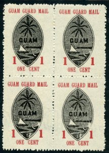 Guam Scott #M3-M4 Blocks Mint-XF-Without Gum As Issued (GARY 12/9/20) GP 