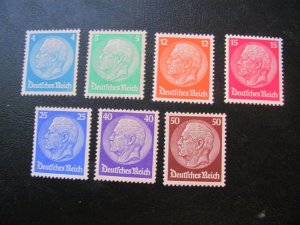 GERMANY 1930  MNH SC# 391-7 HINDENBURG SET $160