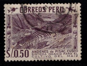 Peru Scott 471 used Contour Farming Cuzco stamp