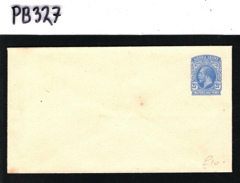 SIERRA LEONE KGV Unused Postal Stationery 2½d Envelope {samwells-covers} PB327