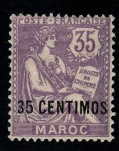 French Morocco Scott 19 MH*  stamp my 2nd best copy of this stamp