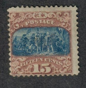 $US Sc#119 Mint APS cert. RG crease+tear, Cv $975