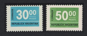 Argentina Numeral issue 2v 1976 MNH SG#1502+1504