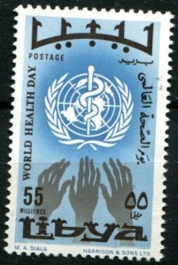 Libya Sc#337 MNH, 55m bl, blk & gray, World Health Day (1968)