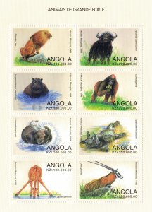 ANGOLA 1998 - Wild animals / minisheet MNH