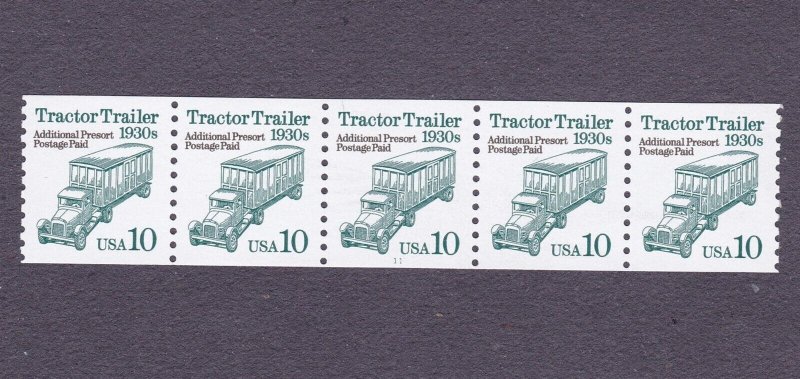 PNC5 10c Tractor Trailer 11 US 2458 MNH F-VF