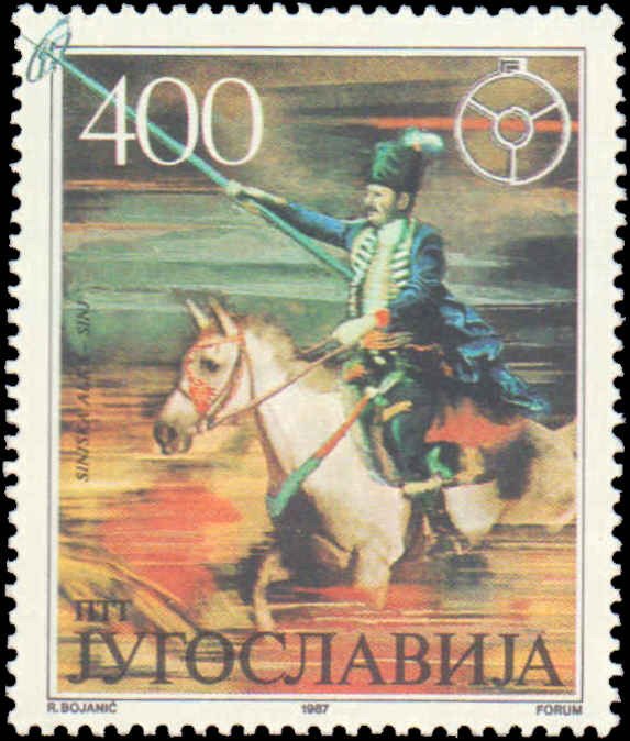 Yugoslavia #1873-1876, Complete Set(4), 1987, Sports, Never Hinged