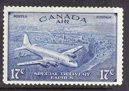 Canada-Sc#CE4- id9-Unused 17c bright ultramarine-Air Mail Special Delivery-og