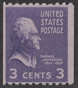 US 851 MNH VF 3 Cent Thomas Jefferson