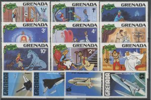 Grenada #1063-1071/1073-1076 Unused Single (Complete Set) (Disney) (Space)