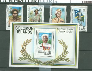 Solomon Islands (British Solomon Islands) #718-722  Single (Complete Set)