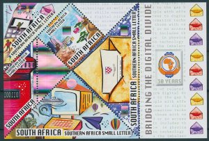 South Africa Stamps 2010 MNH Bridging the Digital Divide Technology 5v M/S