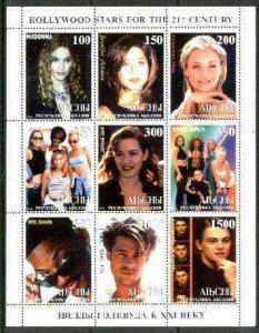 ABKHAZIA - 1999 - Hollywood Stars 21C - Perf 9v Sheet - M. N.H. - Private Issue