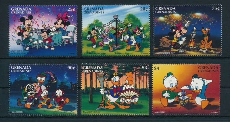 [22491] Grenada Grenadines 1996 Disney Characters in holidays MNH