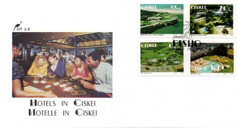 Ciskei - 1992 Hotels FDC SG 218-221