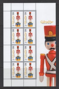 Gibraltar #1515-20  (2015 Europa Toys set) VFMNH sheets of 8 CV $92.00