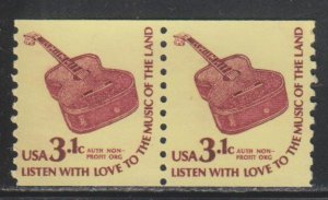 United States,  3.1c Guitar (SC# 1613) MNH PAIR