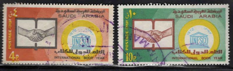 Saudi Arabia Scott 648-649 Used UNESCO set 4P thinned