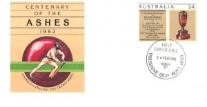 Australia 1982 Ashes PSE #48 Day of Issue Cancel